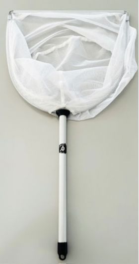 魚網 :: 25138 [E0178]特価品 三角型アルミ柄手玉網カバー付き